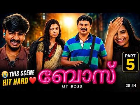 ❤️ My Boss Reaction Part 5 😭 Emotional & Romantic Moments 🔥 | Malayalam Movie Reaction