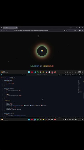 PRO LOADER UI – Futuristic Neon Loading Animation with HTML & CSS