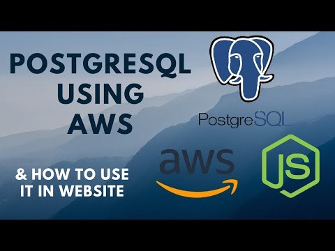 Creating PostgreSQL DB in AWS and connect it with NodeJS