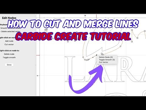 Cutting and Merging Lines - Carbide Create Tutorial