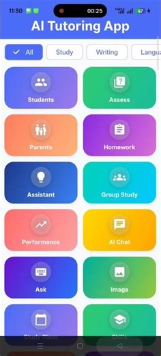AI Tutoring & Study Assistant App | Smart Learning (Flutter) #flutter #mobileapp #aitutor #learning