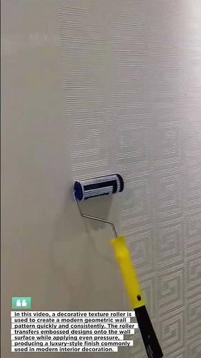 This Paint Roller Creates Luxury Wall Texture Instantly #construction #productivity