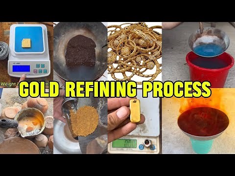 “How to Make Pure 24K Gold from Old Jewelry | Gold Purification Process Explained”