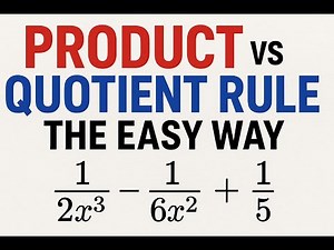 Mastering Derivatives: Product Rule, Quotient Rule & Power Rule Simplified