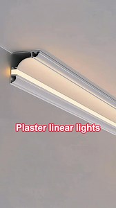 Aluminum alloy plaster linear lights#lamp #light #led #lightingdecor #homedecor #homedecoration #interiordesign #homeowners #interiordesigner #madeinchina #art #christmas | Alead Home Intelligent