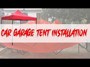 Car Garage Tent Installation