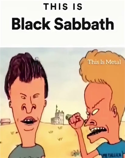 Beavis and Butt-head - Black Sabbath Iron Man e Electric Funeral #rock #blacksabbathrp #ozzyosbourne