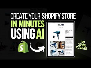 HOW TO USE AI TO BUILD YOUR SHOPIFY STORE in Minutes | Shopify AI Features, Image Editor & More