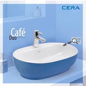 CERA brings you a vibrant range of Cafe Duo wash basins. Designed with flamboyance, these wash basins perfectly reflect your style. | CERA