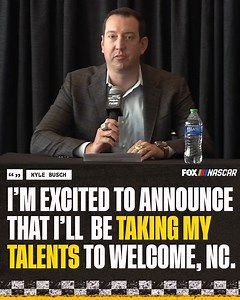 Kyle Busch is taking his talents to Welcome, NC to drive the No. 8 for Richard Childress Racing next season. | NASCAR on FOX