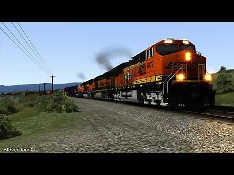 FIRST LOOK - BNSF 6179 25th Anniversary Heritage Unit - Track Side In Train Sim On Soldier Summit