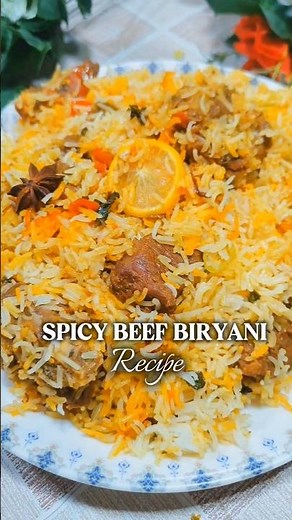 Unleash the Flavor! Ultimate Spicy Beef Biryani Recipe You Must Try! #shorts #recipe #biryani