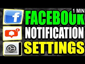 FaceBook Notification Settings Tutorial (2025)