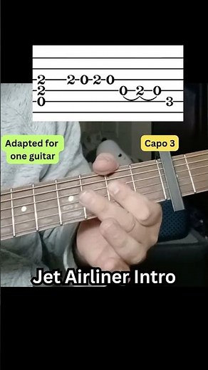 Jet Airliner Intro Steve Miller Guitar Tutorial