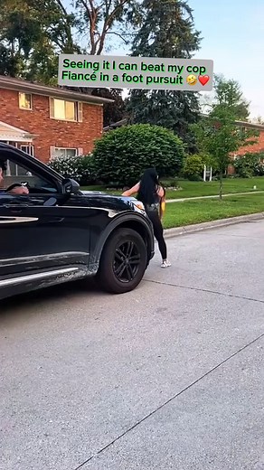 54K views · 1.3K reactions | Seeing it I can beat my cop Fiancé in a foot pursuit 藍❤️ #scarepranks #scarecam #fail #jumpscare #scary #scared #scaring #foryour #fypシ. | Scare.prank | Facebook