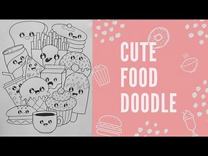 🥞Cute Kawaii Food Doodle 🍟| World Food Day | Doodle With Me 👩🏻