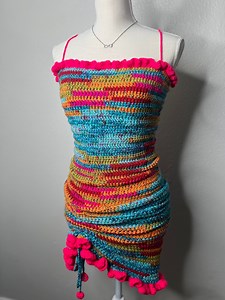 Crochet Pattern Tutorial for Shelly Dress With Criss Cross Adjustable Drawstring and Length Adjustment - Etsy Australia