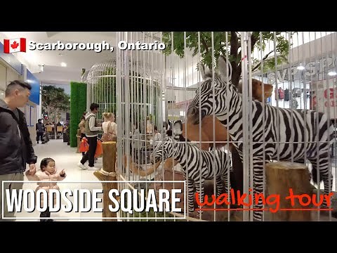 🎄WOODSIDE SQUARE SHOPPING MALL | Walking Tour | Scarborough, Ontario, Canada. [4K] 🇨🇦