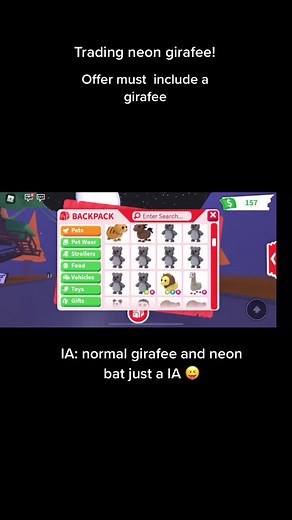Comment offers #adoptme #adoptmetrader #adoptmetrading #TheatreKids #neongirafee #neonbatdragon