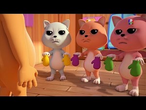 trois petits chatons | enfants chanson | Three Little Kittens | Nursery Rhyme | Kids Song