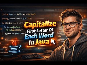 Capitalize First Letter of Each Word in Java — Step-by-Step