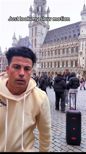 Captivating Street Moment: Slow Motion Fire Show