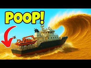 Realistic SEWAGE TSUNAMI vs CRUISE SHIP! | Stormworks Sinking Survival