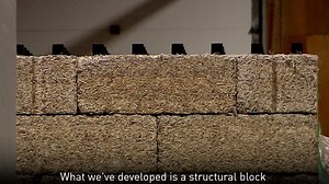 This Alberta company blends hemp, lime and water to create eco-friendly building blocks that can be used a bit like giant lego — and the building material is fire resistant. | CBC Calgary | CBC
