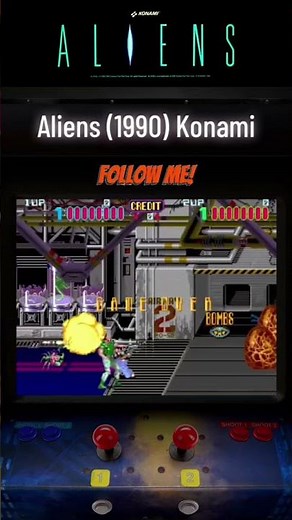 Aliens arcade game by Konami