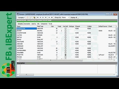 Tutorial 4, part 1: IBExpert Database Objects