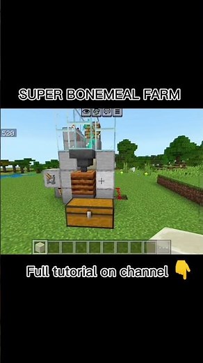 SUPER EASY BONEMEAL FARM Minecraft Bedrock (26.1+)