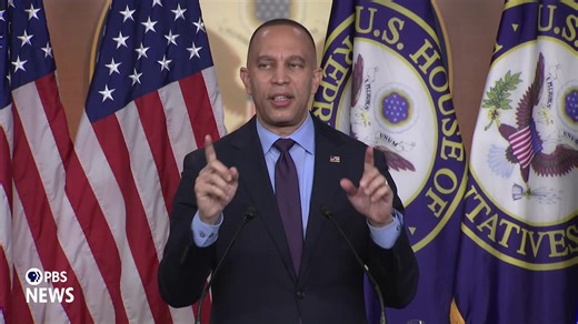 WATCH LIVE: Jeffries holds news briefing as House prepares to consider health care plans | PBS NewsHour