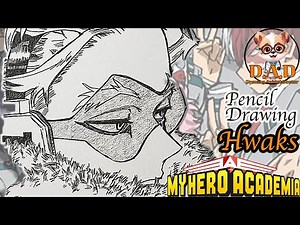 My Hero Academia Hawks Drawing & Coloring | Free Coloring Template Provided!