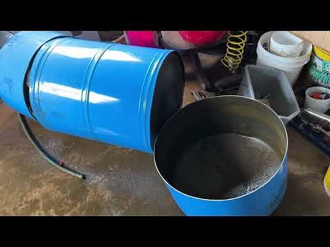 What a bad Well System Pressure Tank bladder looks like with tank cut open showing failed diaphragm