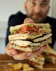 234K views · 408 reactions | CLUB Sandwich from @gulasgrub did you know it stood for Chicken Lettuce Under Bacon? | Tasty | Facebook