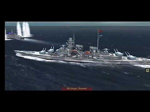 Atlantic Fleet HMS Lion & HMS Hood VS Two Germán Battleships