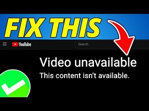 Fix Video Unavailable Error on Youtube - Guide 2026