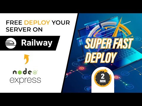 NodeJs 😎 ExpressJS 😅 deploy on RAILWAY within 2 mins