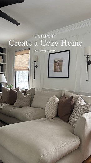 ✨3 Steps to Create a Cozy Home for Every Season 🏠Step 1: Set the Mood with Lighting Swap out harsh overhead lights for soft sconces or warm-tone lamps. Lighting changes everything—and it’s an easy, affordable upgrade! 🏠Step 2: Style Your Wall Shelf with Purpose Don’t overthink it—mix framed art, pottery, and a few personal pieces. A wall shelf adds charm and character, especially when it’s layered with intention. 🏠Step 3: Use Accent Pieces Like a Vase to Tie It Together Accent pieces like a h