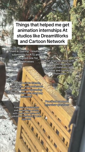 Internship tips #animationtips