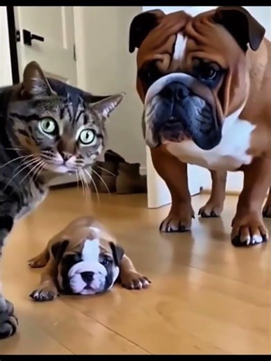 Kitten Prank Puppies #puppy #dog #funny #shorts