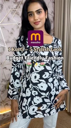 1 kurti 5 different look #styling #fashion #trend