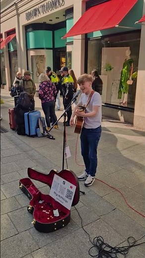 I Saw Her Standing There by The Beatles, covered in Style by Rhys McPhillips live on Grafton Street.
