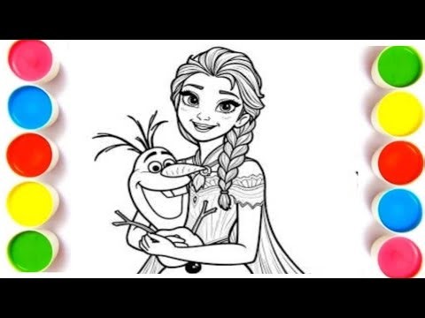 How to Draw Elsa from Frozen Easy ❄️ Step by Step Elsa Drawing Tutorial for Beginners