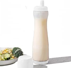 Premium Pancake Pen - Batter Squeeze Bottle for Perfect Pancake Designs | Easy-to-Clean Pancake Batter Dispenser with Drip-Free Valve | Ideal for Pancakes, Waffles, and Baking Needs White