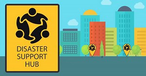 Disaster support hubs