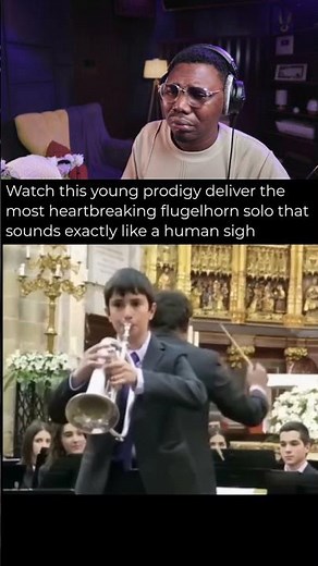 Flugelhorn prodigy leaves listener speechless #orchestral #emotional