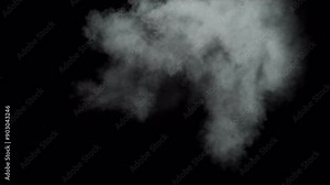 Military cannon muzzle flash, 4k 25p, three speeds, alpha channel for transparent background,