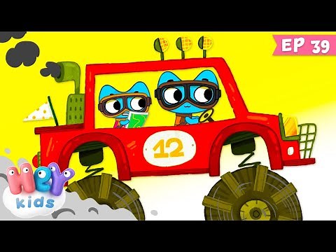 Kit și Keit: Și câștigătorul e... | Desene animate cu curse de masini | HeyKids