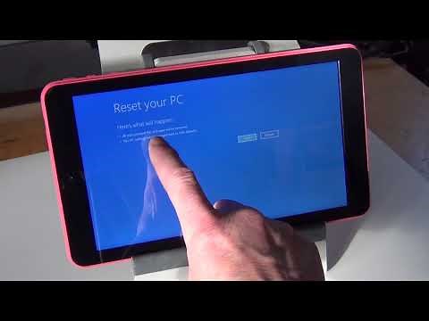 FACTORY RESET EMATIC EWT932PN WINDOWS TABLET w/o the PASSWORD